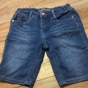 jean shorts. never worn